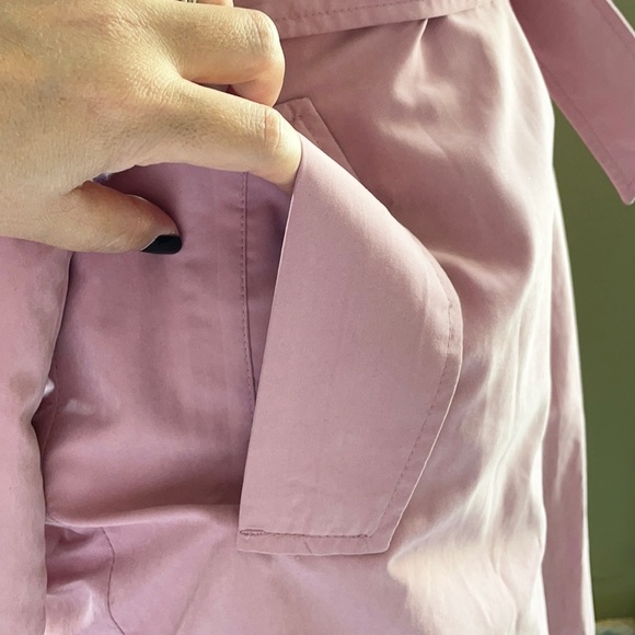 NWT VERO MODA Lightweight trench coat in pink Size M - Picture 9 of 13